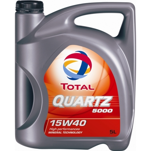 Двигателно масло TOTAL QUARTZ 5000 15W40 5L TOTAL