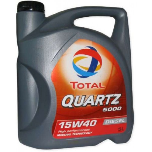 Двигателно масло TOTAL QUARTZ 5000 DIS 15W40 5L TOTAL