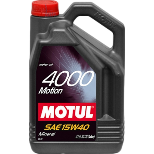 Двигателно масло MOTUL 4000 MOTION 15W40 5L	 MOTUL