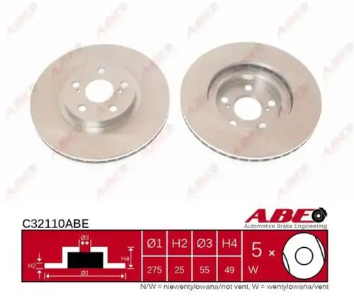 спирачен диск ABE C32110ABE