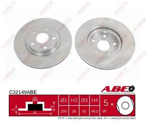 спирачен диск ABE C32149ABE