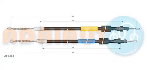 жило за ръчна спирачка ADRIAUTO 07.0295