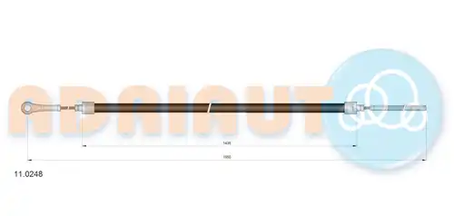 жило за ръчна спирачка ADRIAUTO 11.0248