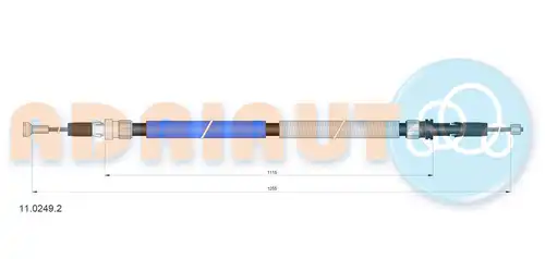 жило за ръчна спирачка ADRIAUTO 11.0249.2