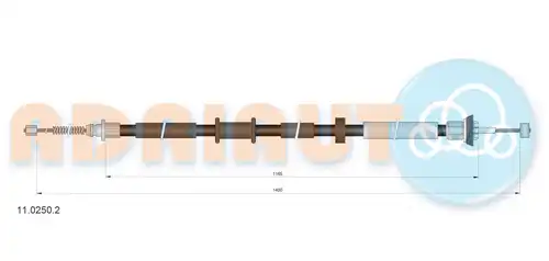 жило за ръчна спирачка ADRIAUTO 11.0250.2
