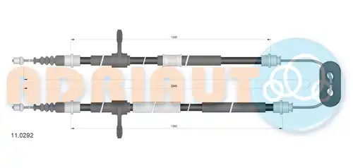 жило за ръчна спирачка ADRIAUTO 11.0292