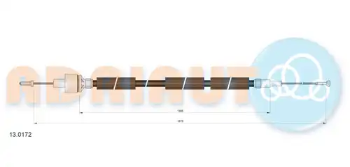 въжен механизъм, задействане на съединителя ADRIAUTO 13.0172