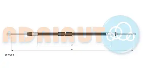 жило за ръчна спирачка ADRIAUTO 35.0258