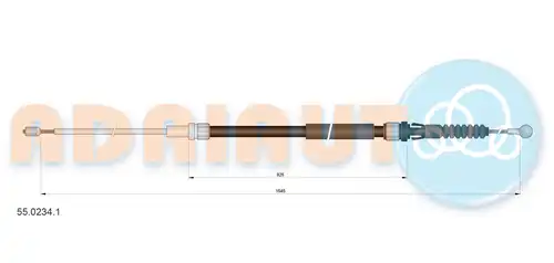 жило за ръчна спирачка ADRIAUTO 55.0234.1
