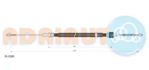 жило за ръчна спирачка ADRIAUTO 55.0298