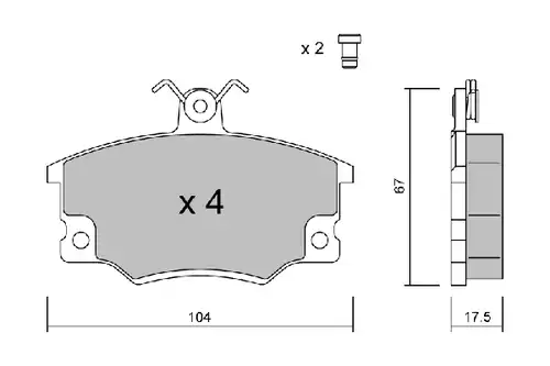 накладки AISIN BPFI-1038