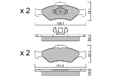 накладки AISIN BPFO-1012