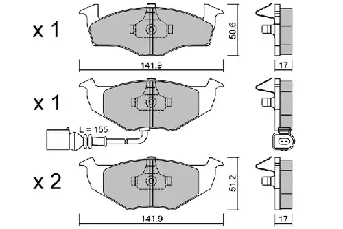 накладки AISIN BPVW-1027