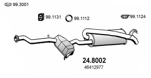 средно, задно гърне ASSO 24.8002