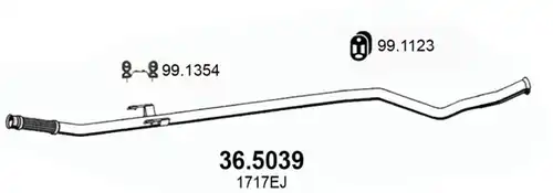изпускателна тръба ASSO 36.5039