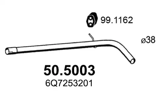изпускателна тръба ASSO 50.5003
