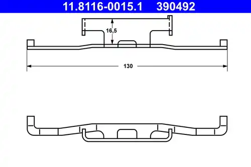 пружина, спирачен апарат ATE 11.8116-0015.1