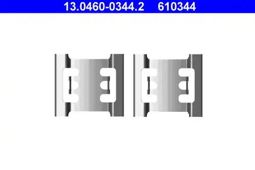 комплект принадлежности, дискови накладки ATE 13.0460-0344.2