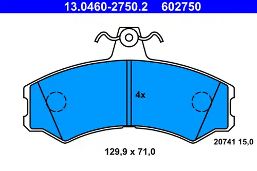 накладки ATE 13.0460-2750.2