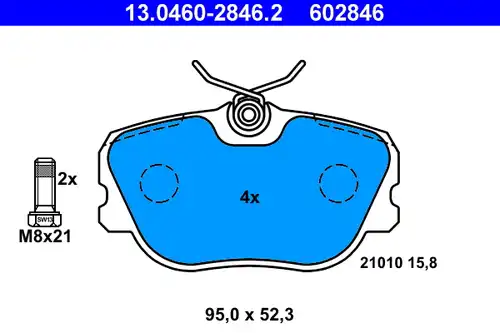 накладки ATE 13.0460-2846.2