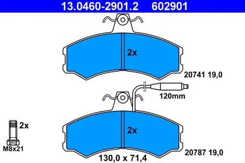 накладки ATE 13.0460-2901.2