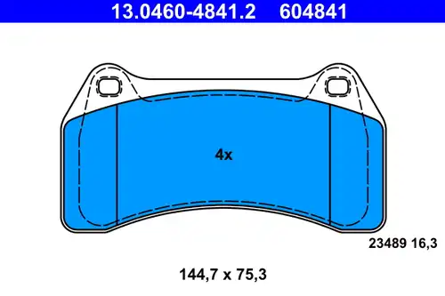накладки ATE 13.0460-4841.2