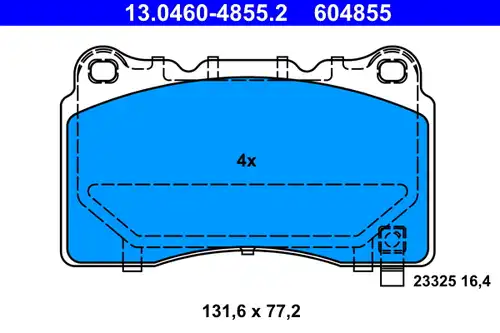 накладки ATE 13.0460-4855.2