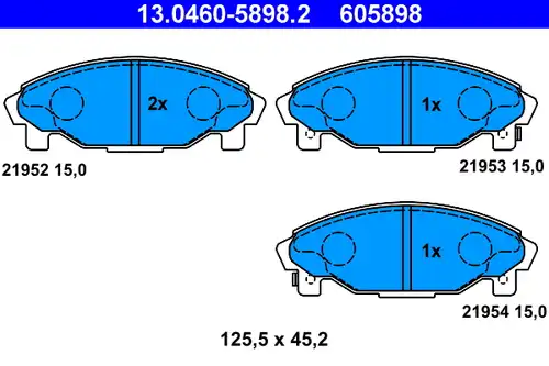 накладки ATE 13.0460-5898.2