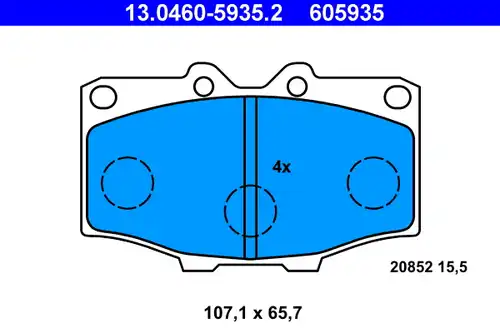 накладки ATE 13.0460-5935.2