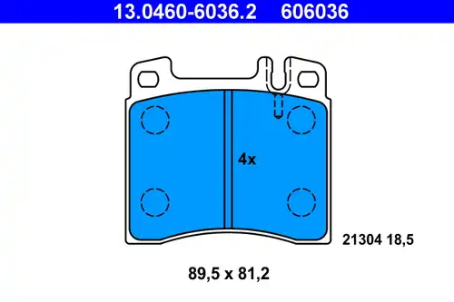 накладки ATE 13.0460-6036.2