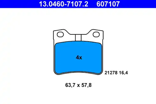 накладки ATE 13.0460-7107.2