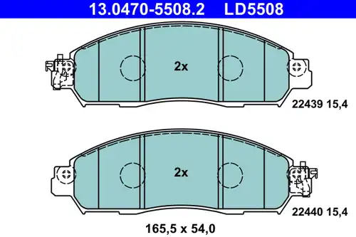 накладки ATE 13.0470-5508.2