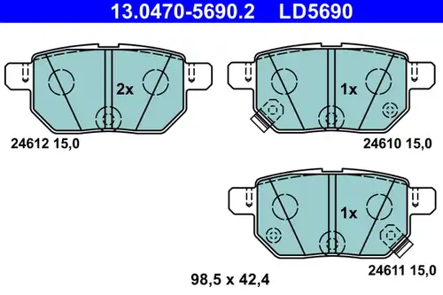 накладки ATE 13.0470-5690.2
