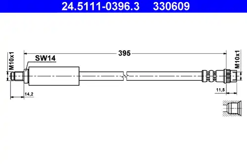 спирачен маркуч ATE 24.5111-0396.3