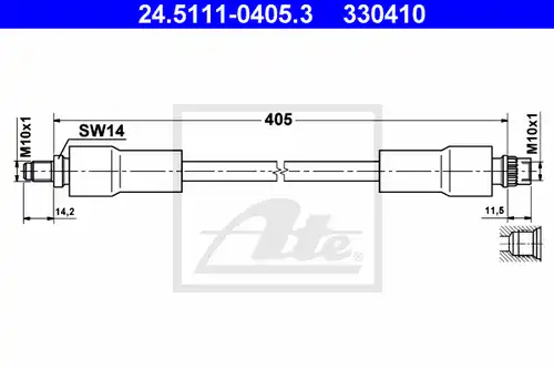 спирачен маркуч ATE 24.5111-0405.3