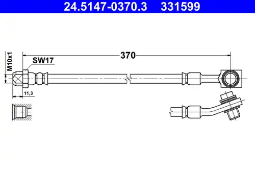 спирачен маркуч ATE 24.5147-0370.3