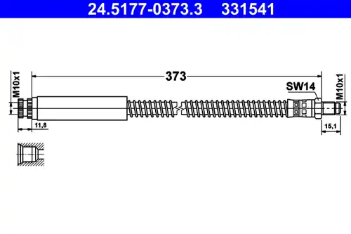 спирачен маркуч ATE 24.5177-0373.3