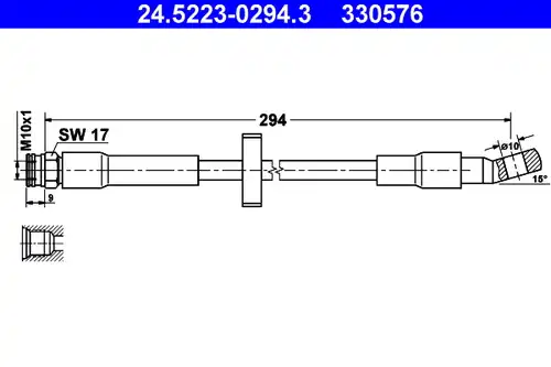 спирачен маркуч ATE 24.5223-0294.3