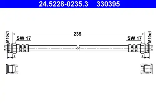 спирачен маркуч ATE 24.5228-0235.3