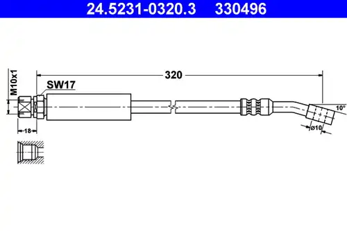 спирачен маркуч ATE 24.5231-0320.3