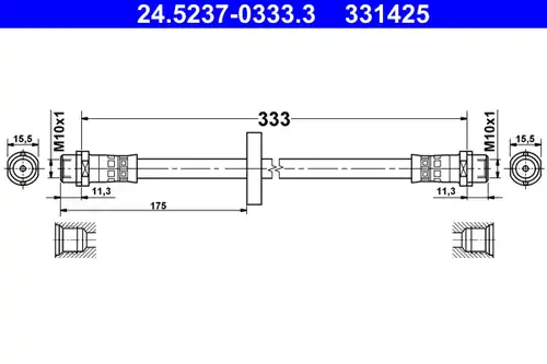 спирачен маркуч ATE 24.5237-0333.3