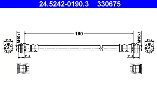 спирачен маркуч ATE 24.5242-0190.3