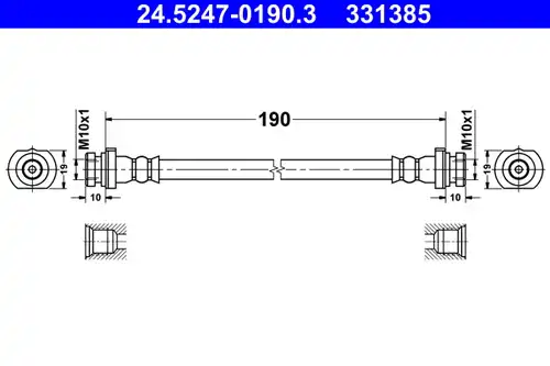 спирачен маркуч ATE 24.5247-0190.3