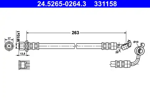 спирачен маркуч ATE 24.5265-0264.3