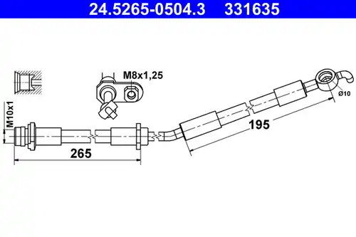 спирачен маркуч ATE 24.5265-0504.3