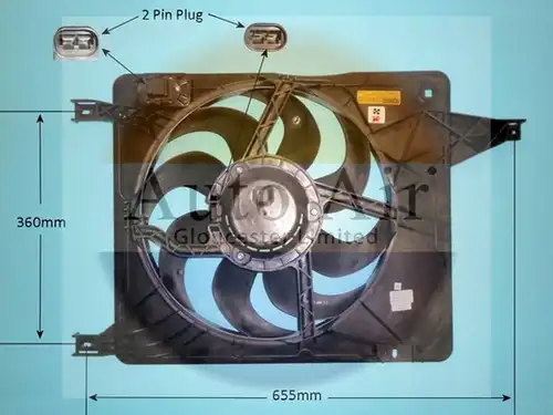 електромотор, вентилатор на радиатора AUTO AIR GLOUCESTER 05-1107