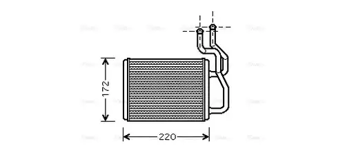 топлообменник, отопление на вътрешното пространство AVA QUALITY COOLING KA6088