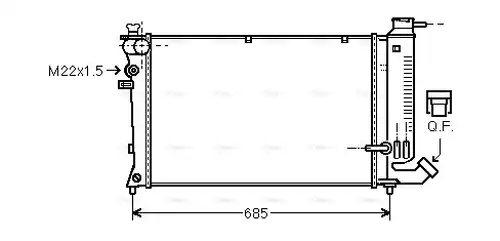 воден радиатор AVA QUALITY COOLING PEA2142