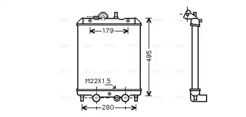 воден радиатор AVA QUALITY COOLING PO2002