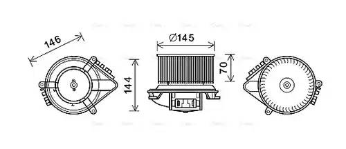 вентилатор вътрешно пространство AVA QUALITY COOLING RT8621